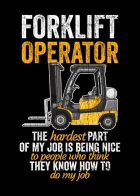 Funny Forklift Apparel For