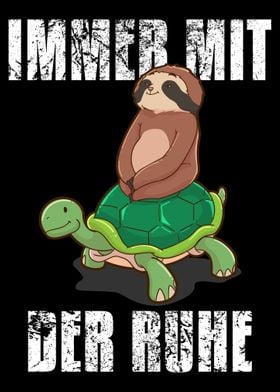 Take It Easy Funny Sloth L