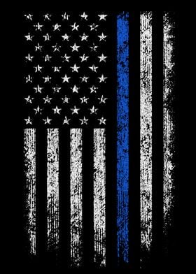US Police Flag