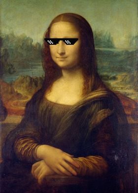 Mona Lisa Meme Sunglasses