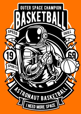 Astronaut Basketball space