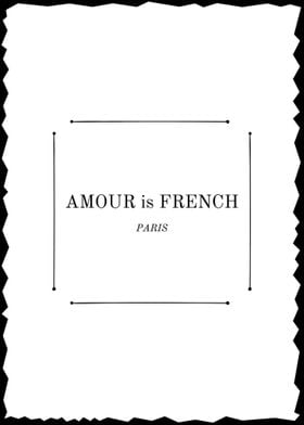 AMOUR is FRENCH
