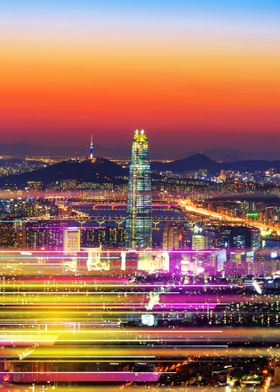 Neon city South Korea