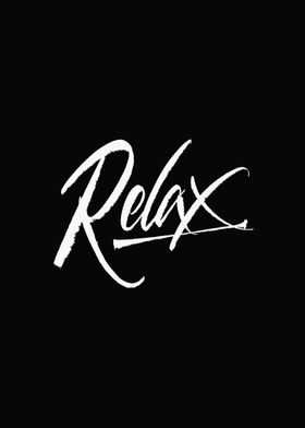 Relax handlettering 