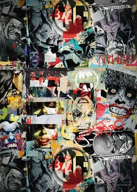 Batman Collage' Posters | DC Comics | Displate