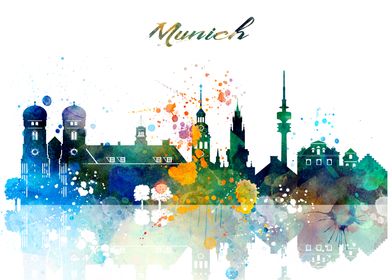 Munich Skyline City