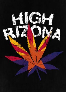 Arizona Flag Weed Leaf