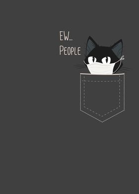 Ew people Black Cat Mask