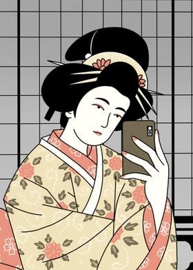 When Geisha take A Selfie