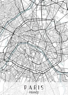 Paris France Map City