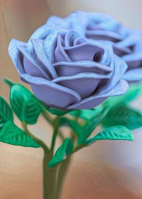 handmade blue roses for pr