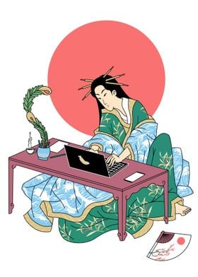 A Busy Geisha