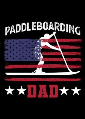 Paddleboarding Dad America