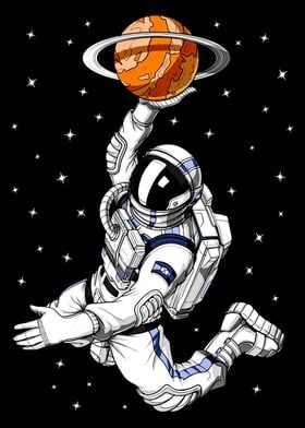 Astronaut Basketball space