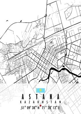 Astana Map Kazakhstan