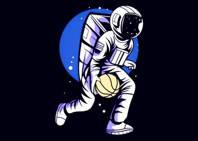 Astronaut Basketball space