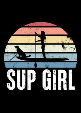 Sup Girl Retro Sunset Dog