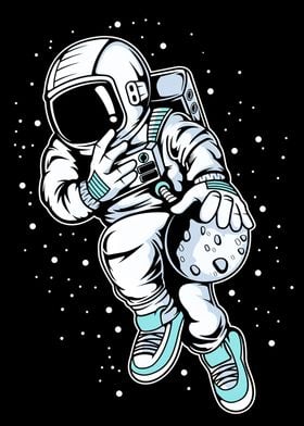 Astronaut Basketball space