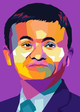 jack ma wpap pop art style