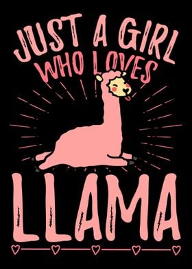 A girl who loves llama