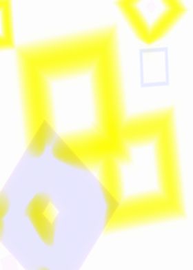 YELLOW WHITE ABSTRACT ART