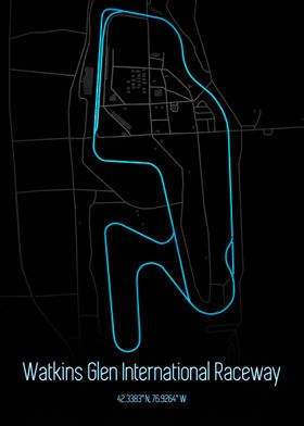 Watkins Glen Raceway Map
