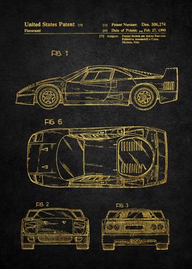 6 Ferrari F40 Patent