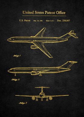 3 Boeing Airplane Patent