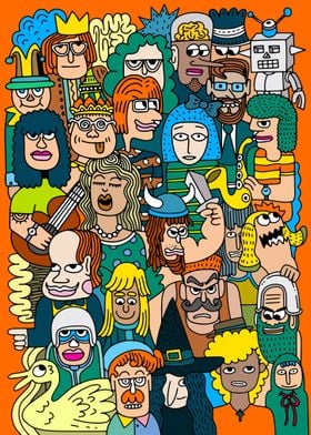 Cartoon faces