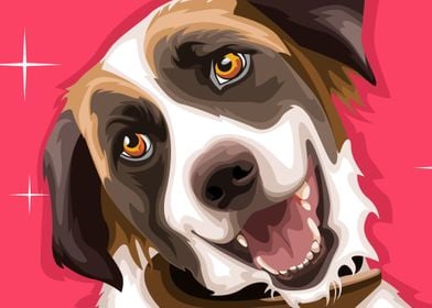 Cool Style Vector Dog