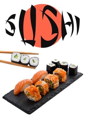 Sushi plate japan Food