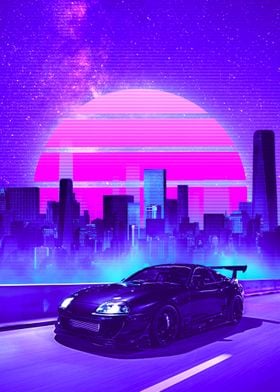 'Toyota Supra' Poster by Misbahul Munir | Displate