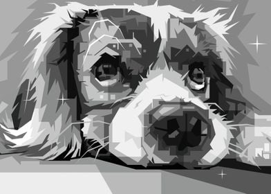 Cute dog animal design