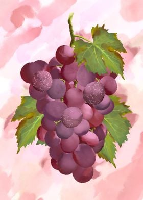 A Fresh Watercolor Grape