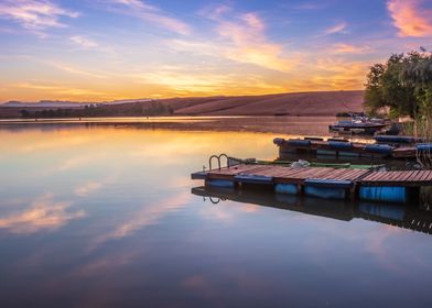 Sunrise on a lake