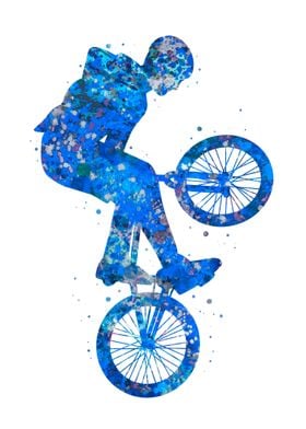 Bmx blue art