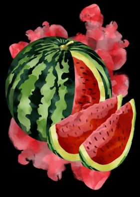 Watermelon Slices Painting