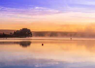 Sunrise on a lake