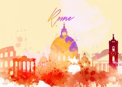 Rome Skyline City