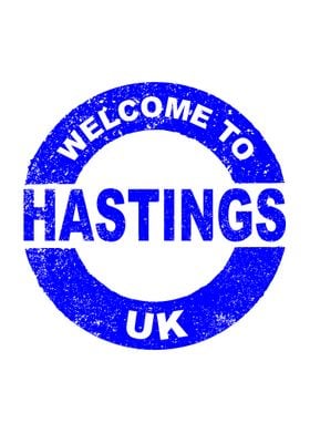 Welcome To Hastings Stamp