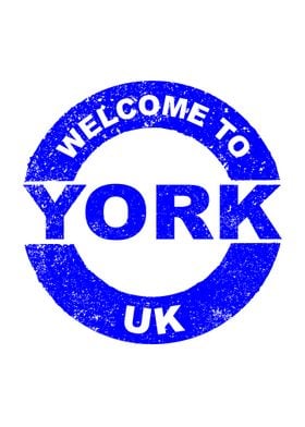 Welcome To York Stamp