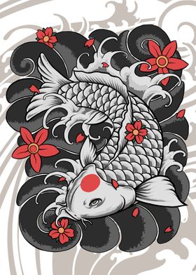 Japanese Koi Fish 