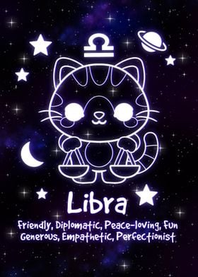 Libra kawaii zodiac sign