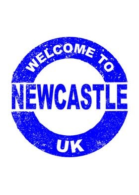 Welcome To Newcastle Stamp