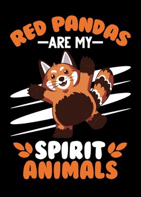 Red Panda Spirit Animal' Poster by FavoritePlates | Displate