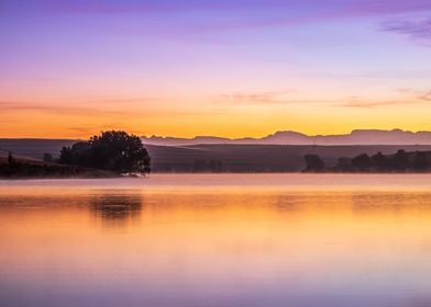 Sunrise on a lake