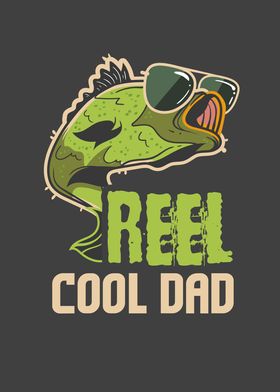 Mens Reel Cool Dad Fishing