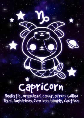 Capricorn kawaii zodiac 