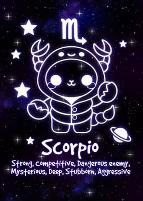 scorpio kawaii zodiac sign