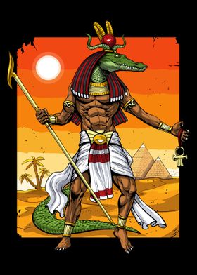 Ancient Egyptian God Sobek